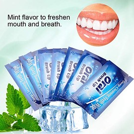 Tiras Blanqueadoras Dientes Unidades Toallitas Paño Limpieza Bucal Toallita Profunda Aliento Fresco Empaquetadas Individualmente