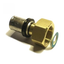 Sanpro THPRESS Press Fitting Screw Connection with Female Union Nut, Size 20 x 2 - Thread 1 1/2 Inch Size: 20 x 2
