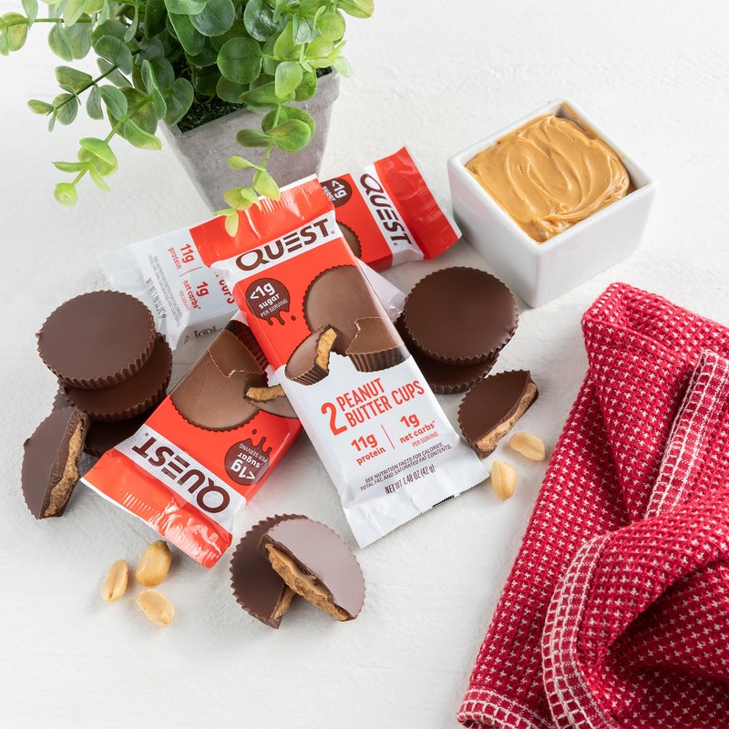 Quest Nutrition Peanut Butter Cups, 11g Protein, 1g Sugar, Low