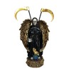 Wings Grim Reaper Black Santa Muerte con Alas Statue 13