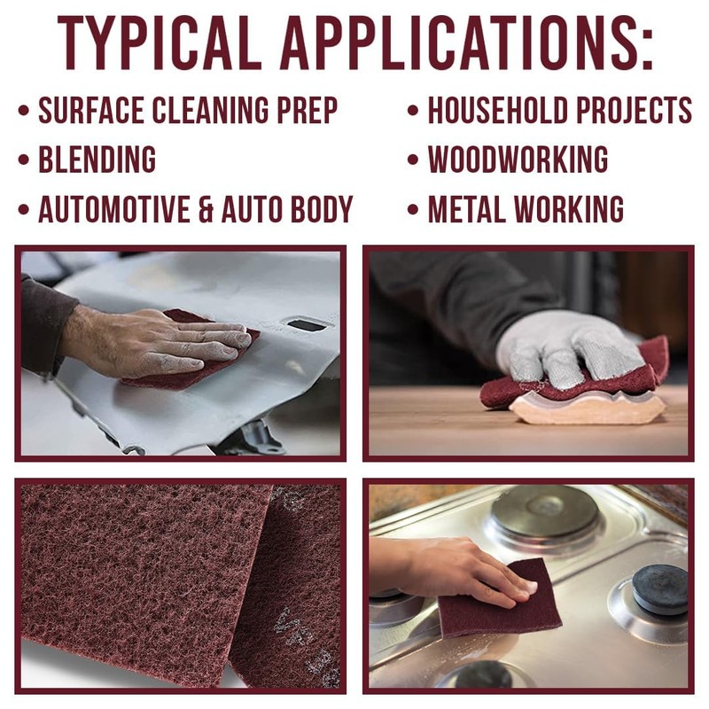 General Purpose Scuff Pads 5" x 15 Feet -320 Grit