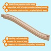 ORBRIUM Premium Wooden Train Ascending Tracks, Pack of 8 Wooden