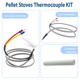 ActyGo Replacement Pellet Stoves Thermocouple set 812-0210 812-1322 Fits Quadra-Fire 800, 1000, 1100i, 1200, 1200i Pellet Stoves 35"long