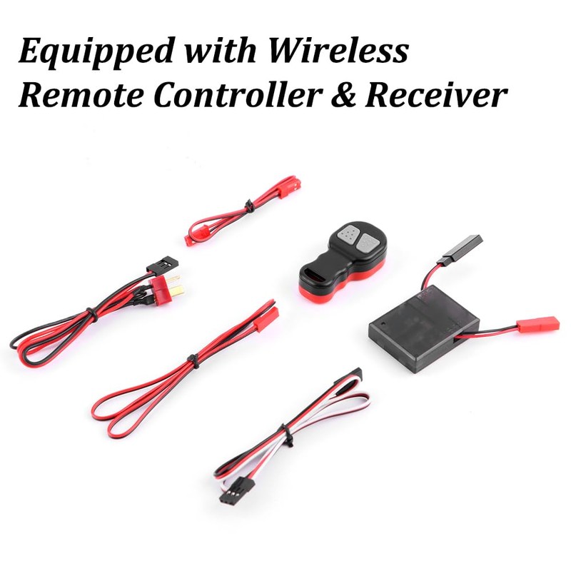 DashRC 1/10 RC Metal Automatic Winch with Wireless Controller &