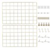 CIKLCIX Metal Grid Wall Panel, Wire Grid Photo Display Organizer,