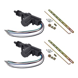 Carviya 2 Pack Universal Professional 5 Wires DC 12V Car Auto Heavy Duty Power Door Lock Actuator Central Locking System Motor (2 Pack)