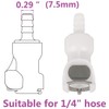 IRONSTAR Quick-Disconnect Hose Barb Insert, Quick Connect Hose Fittings, Plastic