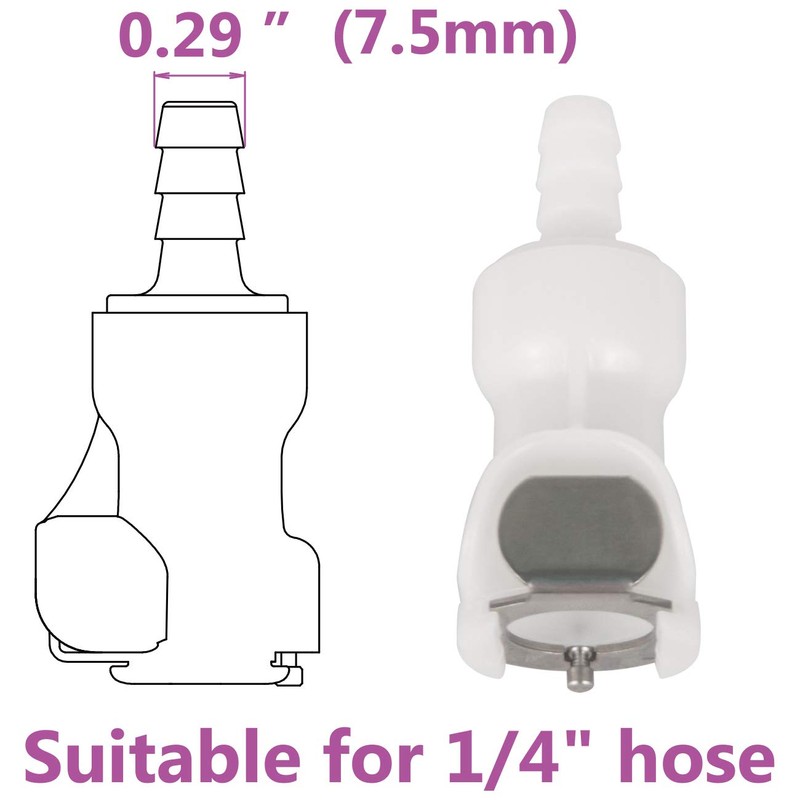 IRONSTAR Quick-Disconnect Hose Barb Insert, Quick Connect Hose Fittings, Plastic