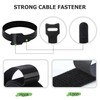 50PCS Reusable Cable Straps Wire Ties,Adjustable 6-Inch Cord Organizer Ties