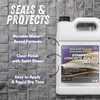 MasonrySaver Stamped Concrete Sealer, 1 Gallon - Clear, Water-Based Satin