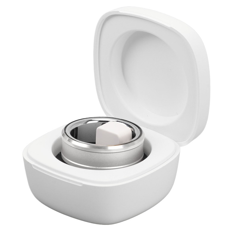 Smart Health Ring Silver Pedometer Waterproof Body Temperature Monitoring Sleep