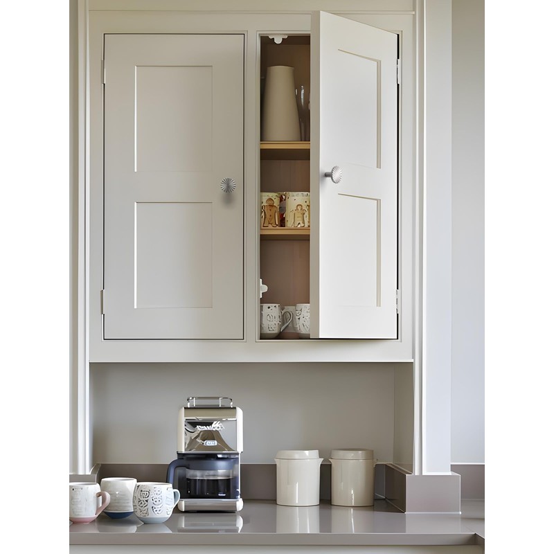 SORWDUERM 2 Pack Brushed Nickel Cabinet Knobs Satin Nickel Kitchen