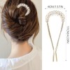 Paquete De 6 Horquillas Para El Pelo De Metal Dorado