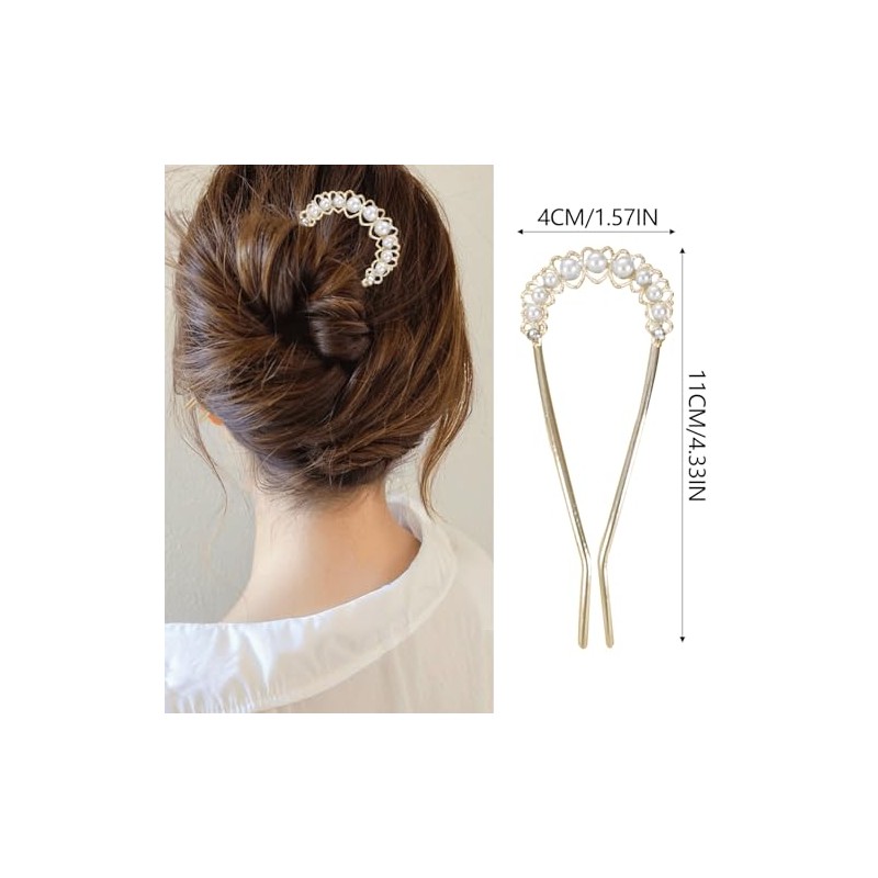 Paquete De 6 Horquillas Para El Pelo De Metal Dorado