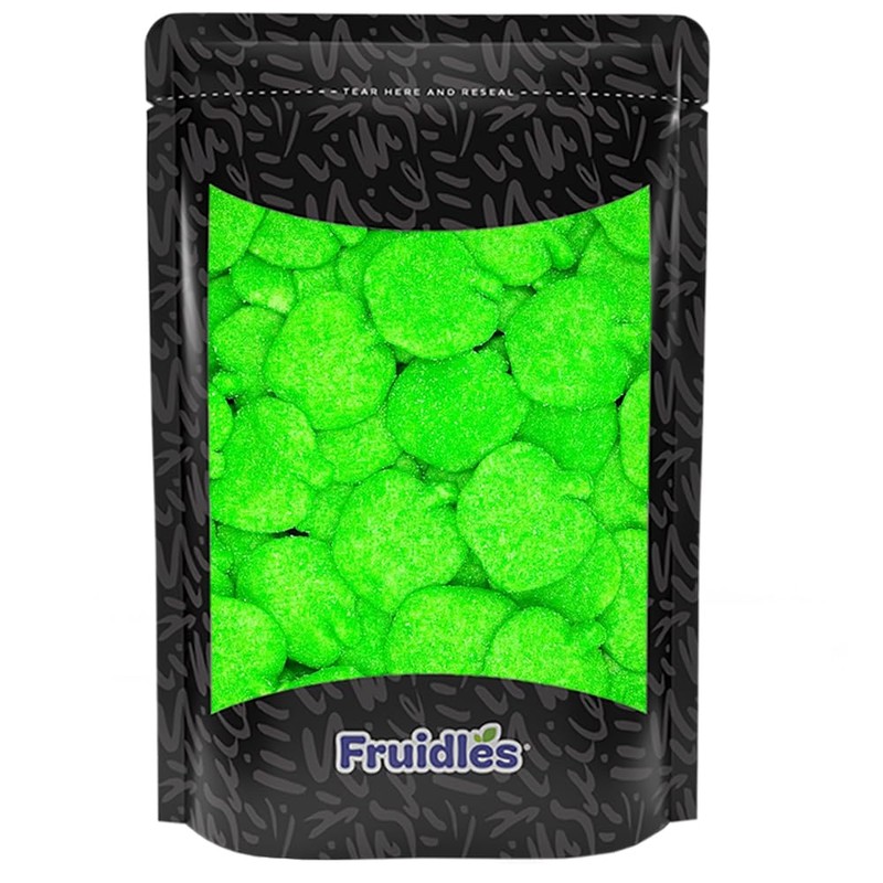 Fruidles Frosted Sour Green Apples Gummi Candy, Delicious Sugar Coated