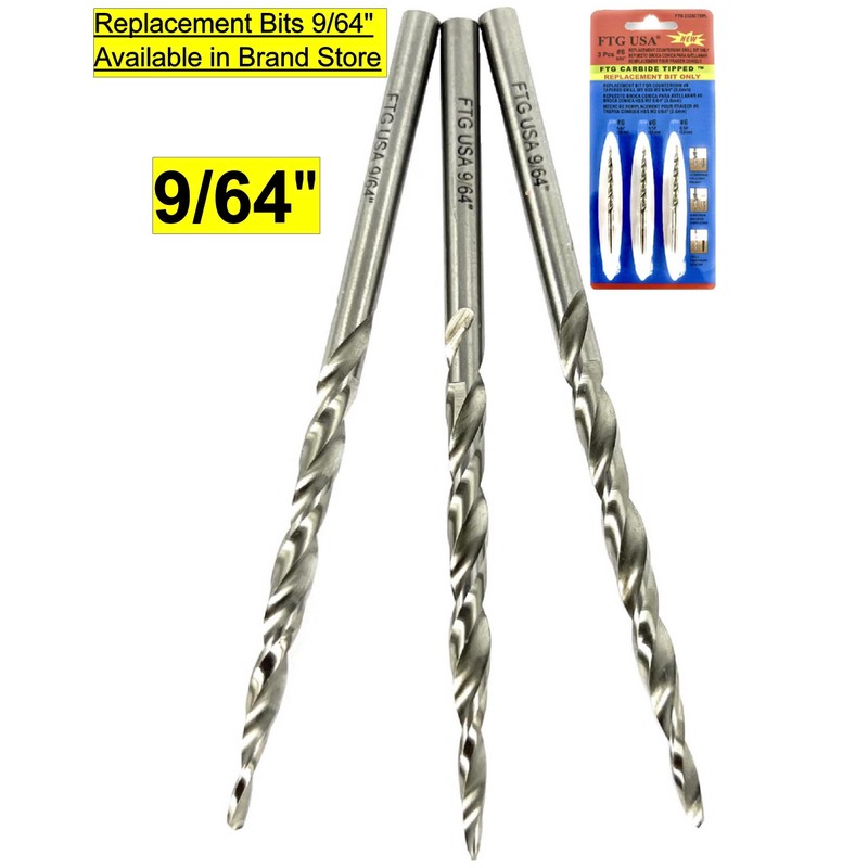 FTG USA #6 (9/64") Tungsten Carbide Tipped Countersink Drill Bit