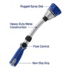 Thumb Control Garden Hose Wand, 8 Spray Patterns, Dual Shower