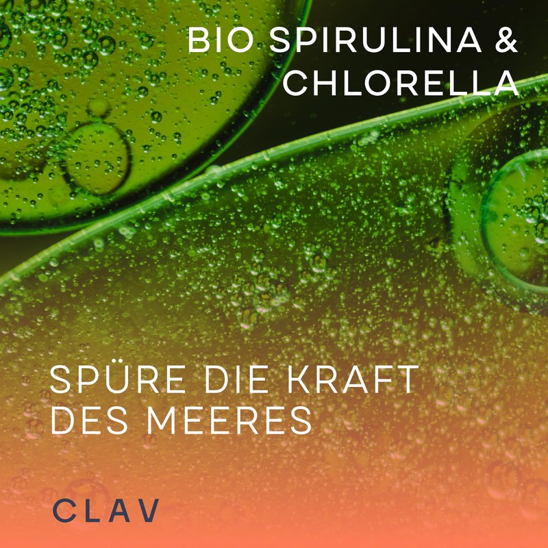Organic Spirulina Chlorella Tablets - 3000 mg Each Spirulina &