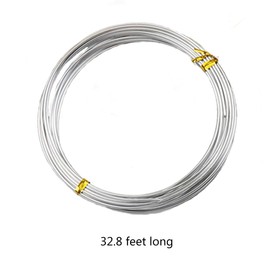 4Pcs Aluminum Craft Wire，32.8ft/10m，1mm Metal Wire Crafting Wires for Jewelry Making DIY Crafts Gardening Sculpting Aluminum Bead Art Craft Embellishment Decoration Florist Supplies