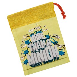 Skater KB62-A Bento Cup Bag, 8.3 x 5.9 inches (21 x 15 cm), Gusset, Minions Fever, Made in Japan