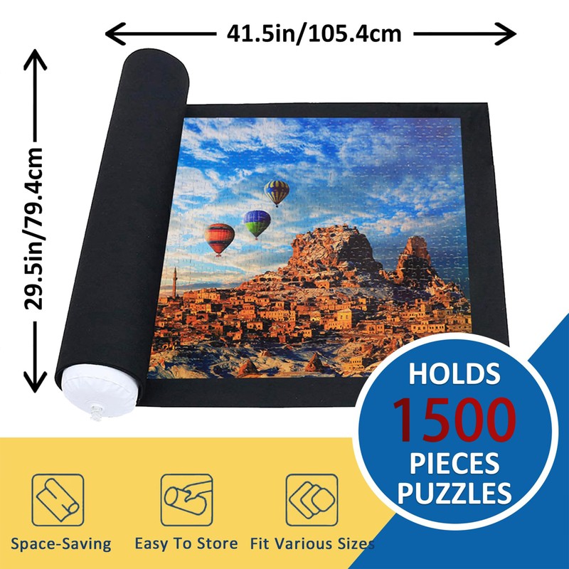 Puzzle Mat with Roll Function, Puzzle Mat for up to