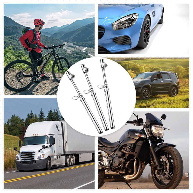 Tallew 3 Pack Dual Head Tire Pressure Gauge Heavy Duty