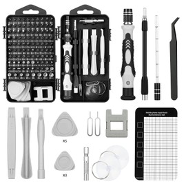 Juego de Desarmadores 120 En 1, Destornilladores de Precision Profesional Extraíble, Juego de Destornilladores Multifuncional para Reparación de Bricolaje Electrodomésticos, Teléfono, Electrónica