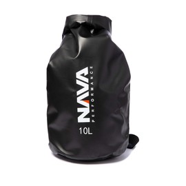 Nava Performance 10L 10 Litre Capacity Drybag Dry Bag With Shoulder Strap - Black - Unisex - Heavy duty PVC and fabric bag
