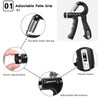 5-piece grip strength training set with counter, adjustable trainer, five-finger