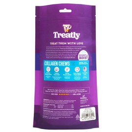 Treatly USA Collagen Braids 6-7" Dog Chew Treats - Chicken Marinade Flavor, 6 Count/1 Pack