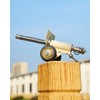 Mini Firecracker Launching Cannon Model, Stainless Steel Artillery Cannon Model