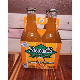 Stewart’s Stewart's Original Orange 'N Cream Soda 12 oz Bottle Pack of 4