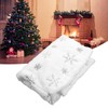 35.4in Christmas Tree Skirt Round Shape Soft Comfortable White Christmas