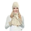 Warmiehomy Hat Gloves Scarf Set for Women Ladies Girls Soft