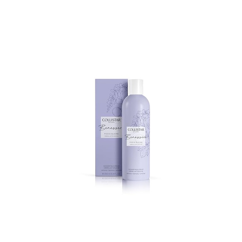 Collistar Wellness Fig and Wisteria Shower Milk Moisturising and Nourishing