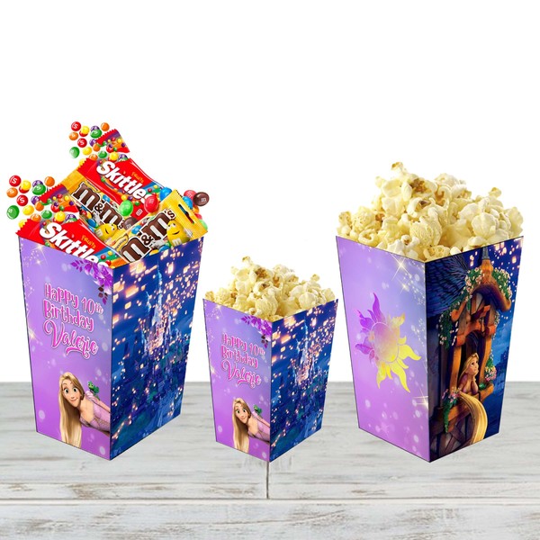 Tangled Popcorn Box | Candy Box | 12 pack