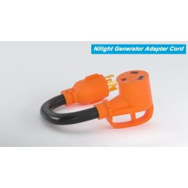 Nilight RV Generator Adapter Cord 30 Amp to 30Amp 4 Prong Pure Copper Heavy Duty