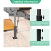 Helios&Hestia Heavy Duty Outdoor Patio Market Umbrella Holder Clamp, Table