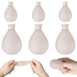 Waterproof Finger Protector Toe Covers Reusable Finger Soak Sleeves Fingertip Protector for Shower and Nail Care (3 Small 3 Large)