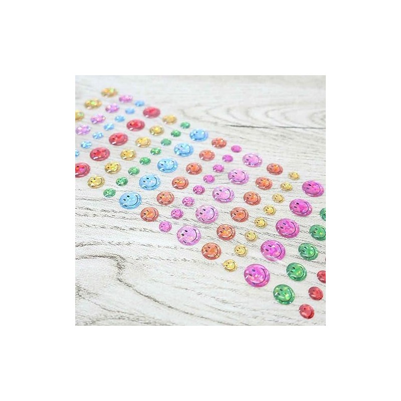 Smiley Face [Sticker Sheet] Drop Sticker/Smiley Colorful Smiley Face