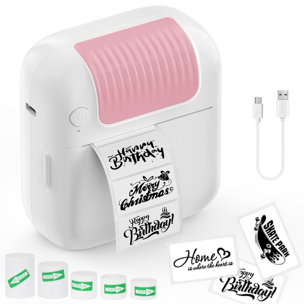 QYCHHJ Label Maker Machine with Tape Label Printer Mini Pocket