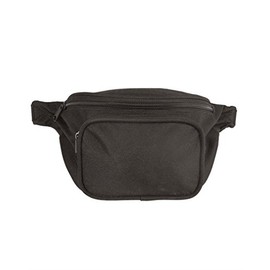 Black Canvas Waist Bag