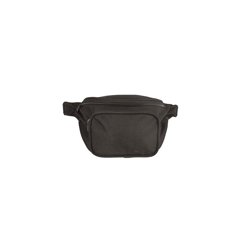 Black Canvas Waist Bag