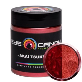 Eye Candy Pigments Premium True Red Mica Powder - Akai Tsuki Red (25gr) - for Epoxy, Resin, Soap, Paint, Woodworking, Acrylic Pouring, Bath Bombs, Fishing Lures - DIY Arts and Crafts Additive