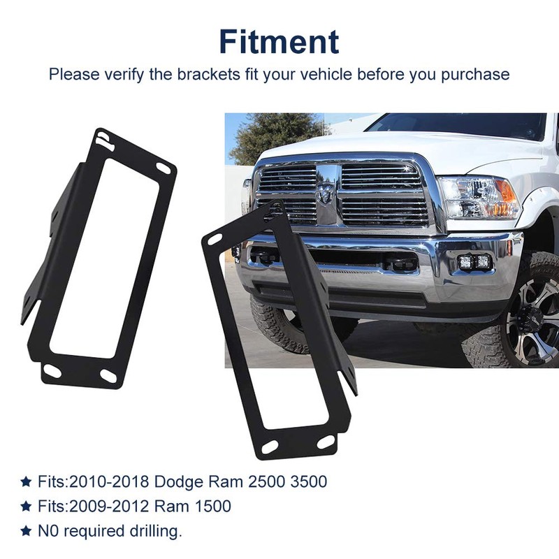 NORTHYUN Upgrade Hidden Bumper Light Pods Fog Light Mounting Brackets