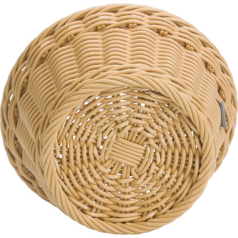 Saleen Basket Round Ø18,5x10 cm in Light Beige, Polypropylene, 18.5