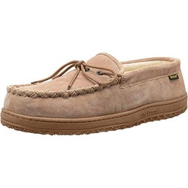 Old Friend mens Cloth Moccasin Slipper, Chestnut Ii, 10 Wide US