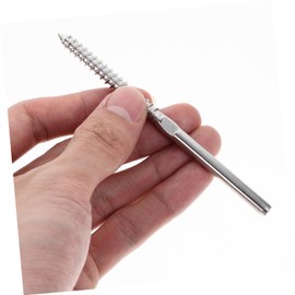 Operitacx Wire Rope Rigging Set Cable Railing System Kit Lag Screws Stair Railing Kit for Outdoor Indoor Use