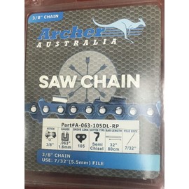 32" Archer 3/8-063-105DL Ripping Chainsaw Chain replaces 75RD105G A3EP-RP-105E