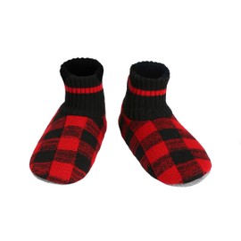 Panda Bros Slipper Socks Soft Cozy Thick House Indoor Boot Sock Shoes with Anti-Skid Bottom Soles for Men's